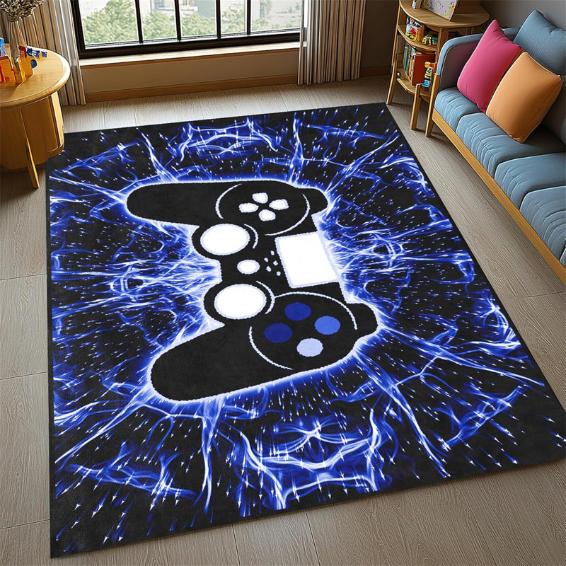 Tapis de jeu noir et bleu Hyperspace