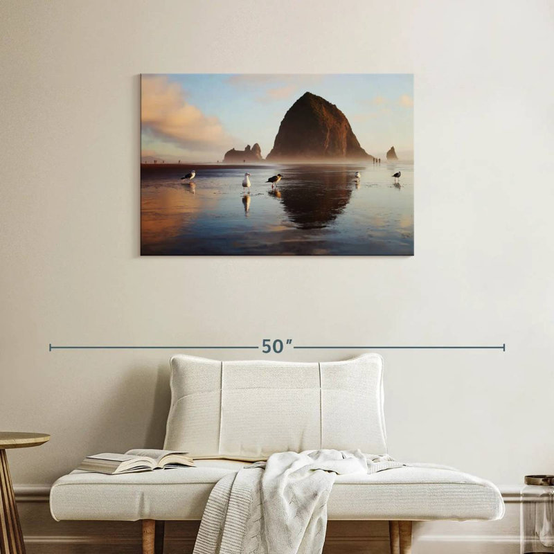 Gillard Haystack Rock Seagulls, 24" H x 36" W
