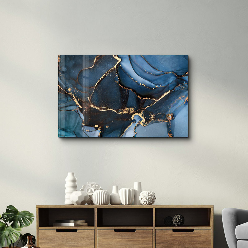 Peinture élégante en verre trempé de 27,6 po x 43,3 po | 100% verre trempé, épaisseur: 0,16 pouce | Œuvre imprimée UV, parfaite pour la décoration intérieure et les intérieurs modernes, des visuels époustouflants pour toute pièce