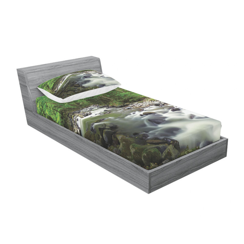 Microfiber Sheet Set, Twin Sheet Set with Fitted Sheet