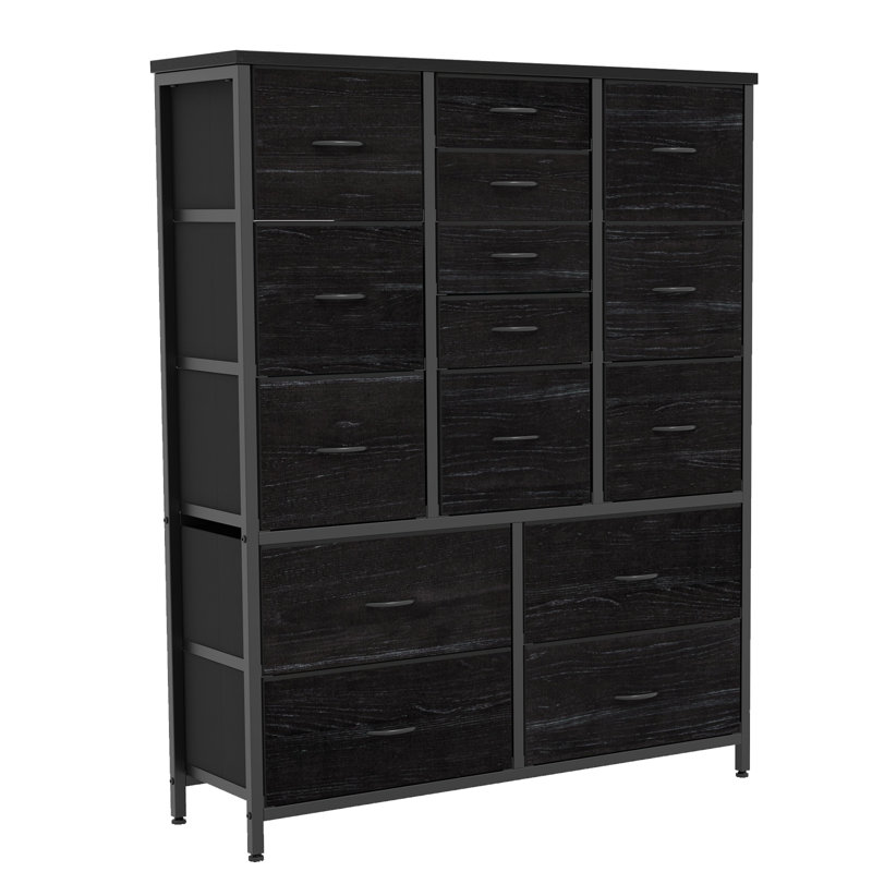 100 cm W Iron Shelving Unit, Black
