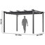 Pergola d'extérieur rétractable avec auvent en aluminium-106897481-106897484