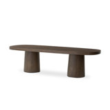 Valen Dining Table-Rustic Brown Oak Veneer