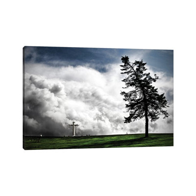 Cross Pray - Wrapped Canvas Print