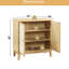 Armoire en rotin avec rangement