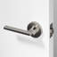 Dune Privacy Door Lever Modern Concealed Design For (Bed & Bath) – Sleek Minimalist Style in Brushed Nickel-114645469