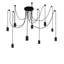Anika 9 - Light Black Bulb Pendant