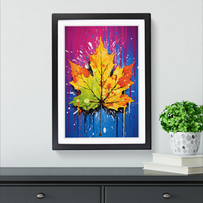 Leaf Pop - Single Picture Frame Print on Wood