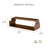Sephine Modern Boxy 2-Tier Floating Wooden Wall Shelves, Decorative Storage Shelf for Kitchen, Bedroom, Living Room, Office