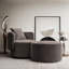 Bernella Upholstered Swivel Armchair-265139799