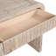 Console Farmhouse, table d'entrée avec deux tiroirs à poignées cachées, console pour l'intérieur