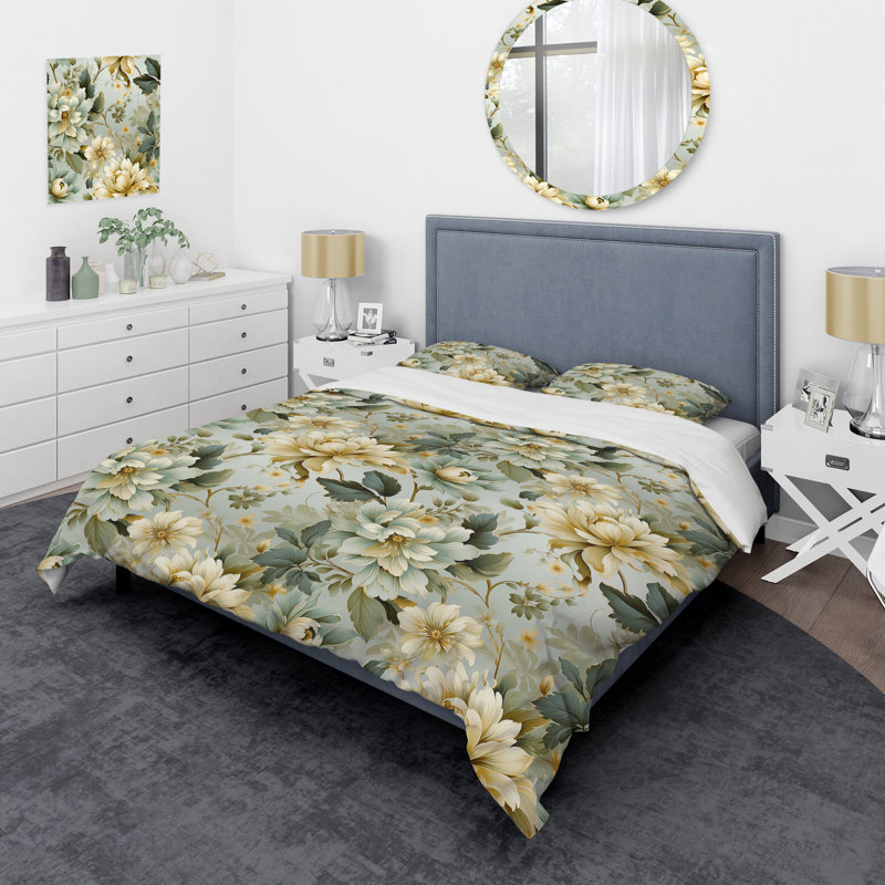 Ensemble de housse de couette Neo Victorian Fusion Victorian, Housse de couette simple + 1 taie décorative stan