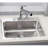 Lustertone 27" L x 22" W Dual Mount Kitchen Sink-20569682