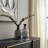 Ivelis Glass Vase - Handcrafted Glass Construction Glam Style with Textured Artisan Detailing - Modern Decorative Accent for Elegant Contemporary Spaces - Unique Bottle Shape Design - Not a Set-100233909