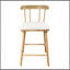 Ensemble de 4 tabourets de comptoir rembourrés en bois Olivia-1014022684