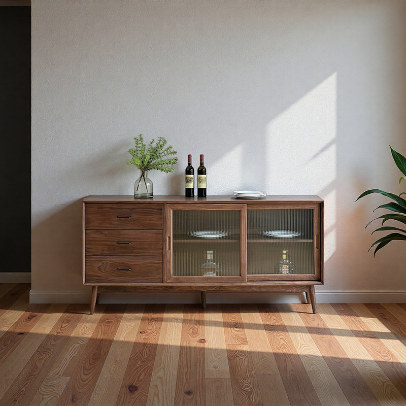 Buffet américain de luxe rétro, H 33,4 po x l 63 po x P 14,9 po