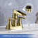 Centerset Bathroom Faucet with Drain Assembly