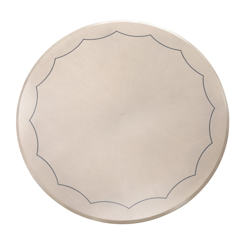  Fantosini 60" Round Dining Table - Silver