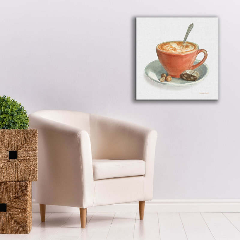 Art mural sur toile  «Wake Me Up Coffee 3 Linen» par Danhui Nai