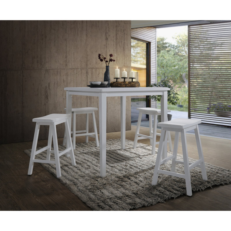 Ensemble de comptoir avec tabourets de selle