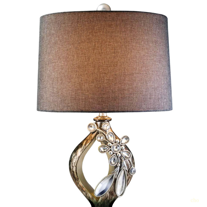 Lampe de table 28,25 "Balleria", cristal et verre