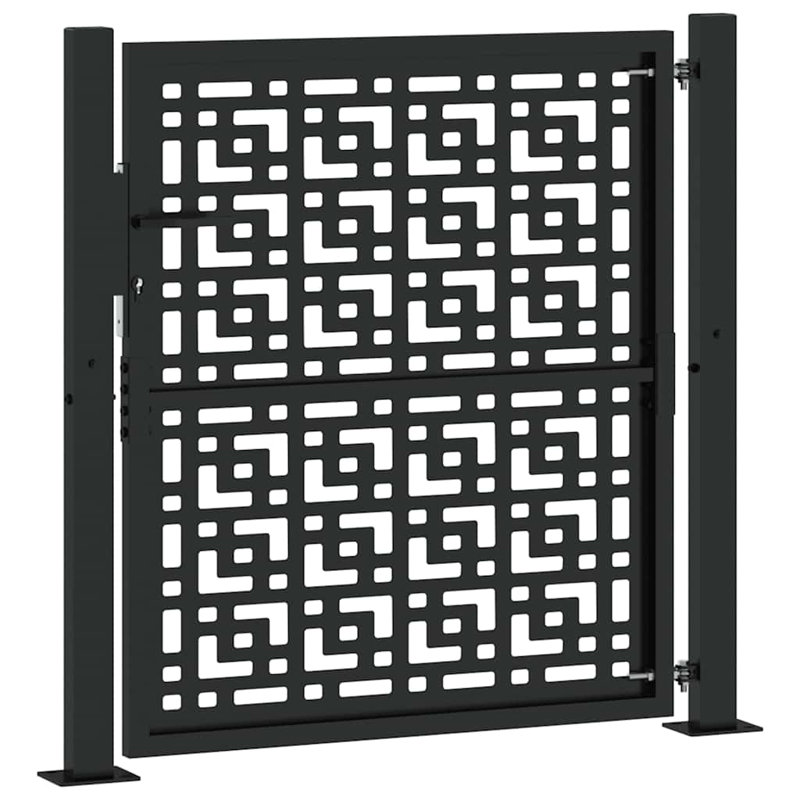 Weathering Steel Gate, Black, 105 x 106 cm
