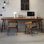 Walnut Rectangular Solid Wood with desk