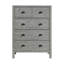 Commode rectangulaire de style bohémien de style industriel de style bohémien 36 po avec 5 tiroirs Arden-87198679