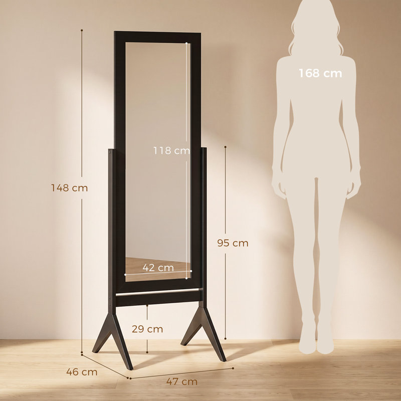 Rectangle Freestanding Full Length Mirror