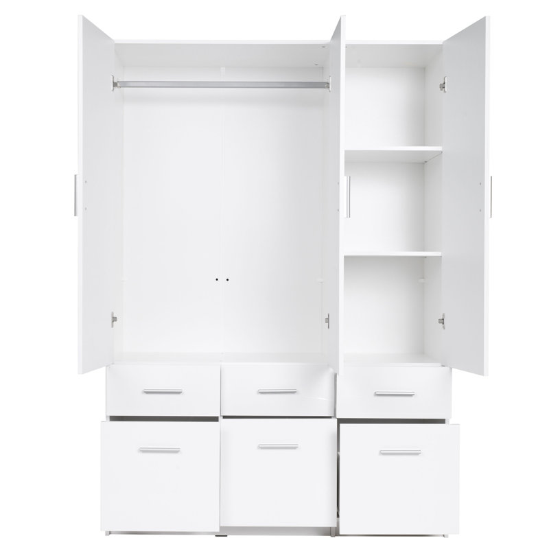 Laminate Wardrobe, White