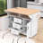 Chinita Versatile Dual Folding Kitchen Island Cart with Storage and Built-in Charging Station-1633778814