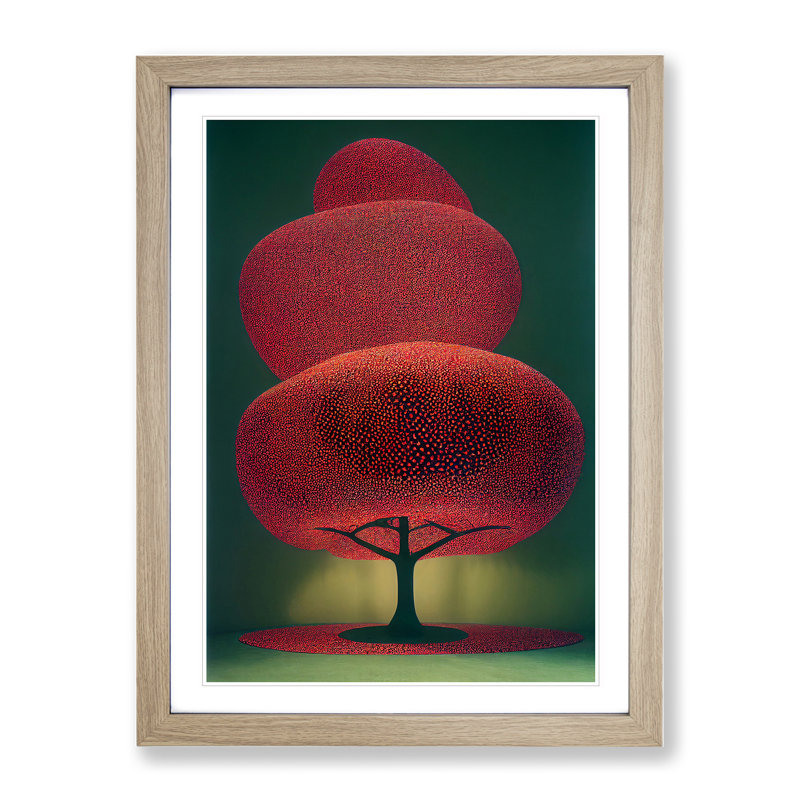 Unbelievable Tree - Wall Art, 66cm H x 48cm W, Oak Framed Paper, White