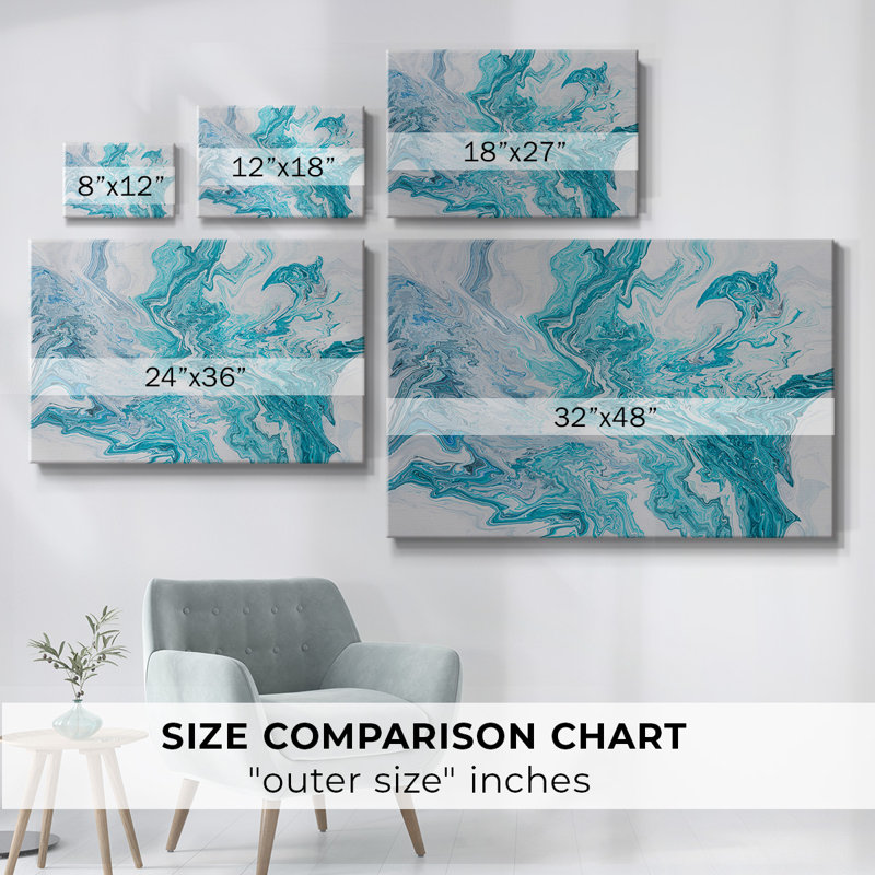 Toile tendue Tide, H 18 po x l 27 po
