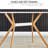 Metal Base Dining Table