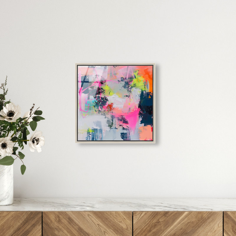 Pastel Luminance I High-Gloss Frameless Acrylic Glass Wall Art Abstract Print by Oliver Gal, Ready to Hang, 12 x 12