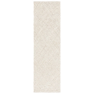 Jeyline Flatweave Jute & Cotton Solid Color Rug in Ivory/Bleach