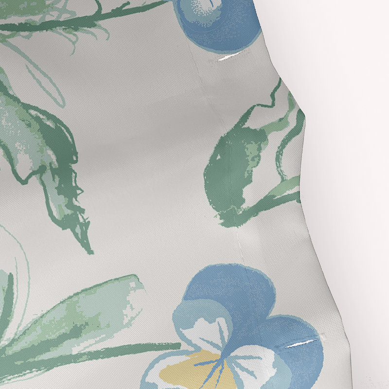 Bunch of Pansies Shower Curtain, Blue