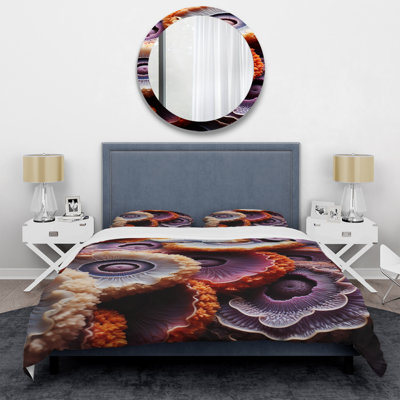 Ensemble de housse de couette Pink Amethyst Geode Essence II - Stone Geode