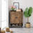Rustic Brown & Black Vintage Shoe Cabinet with 7-Tier Storage, 28.76" W x 14.58" D x 43.34" H Metal & Particle Board Entryway Organizer-1956809454