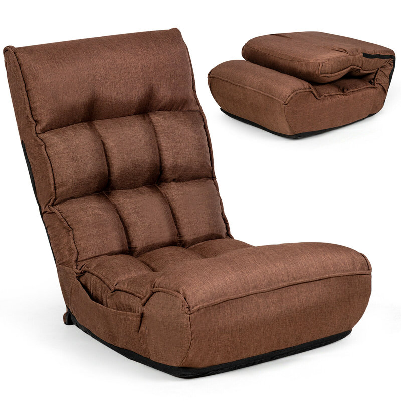 Kohr Twin 60cm Upholstered Futon Chair, Coffee