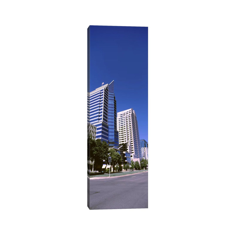 Buildings, Sacramento, CA ,USA 1 Piece Wrapped Canvas Panoramic Wall Art, 30.48 cm H x 91.44 cm W x 1.91 cm D