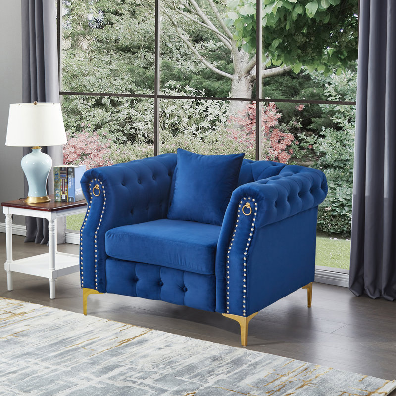 Frotten 48 de large, Velours bleu
