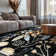 Black Multi Garden Floral Area Rug