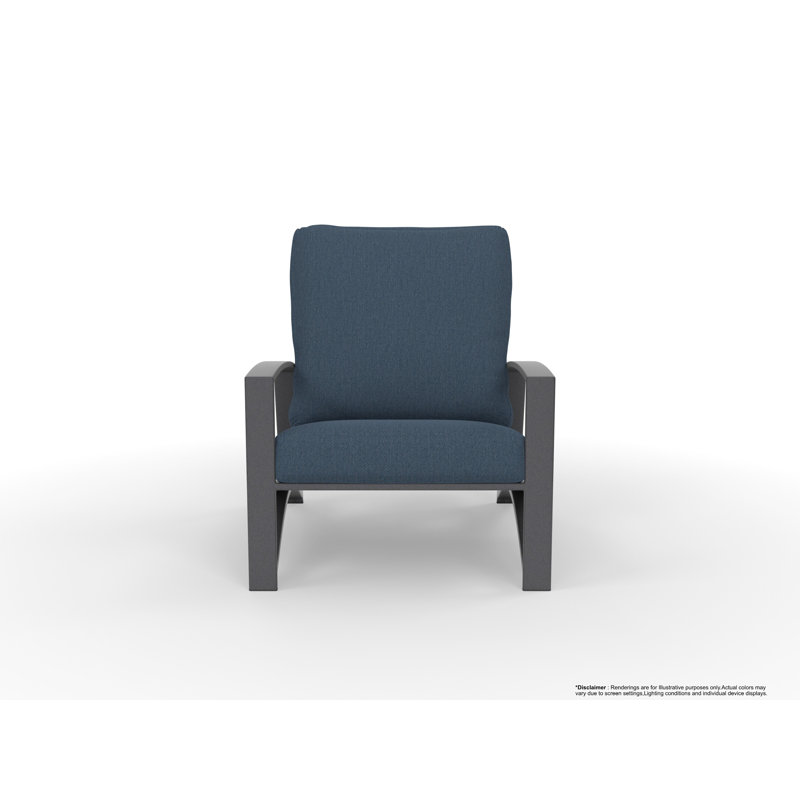 Arc Outdoor Lounge Chair, Sahara Cafe, Graphite
