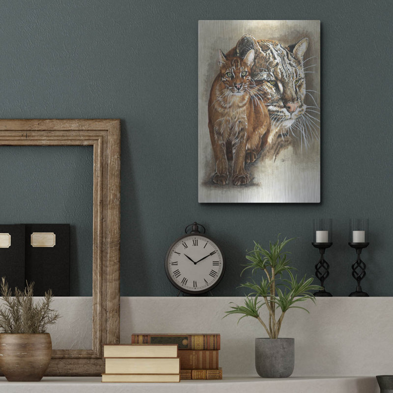 " Asian Golden Cat " by Barbara Keith, 16" H x 12" W