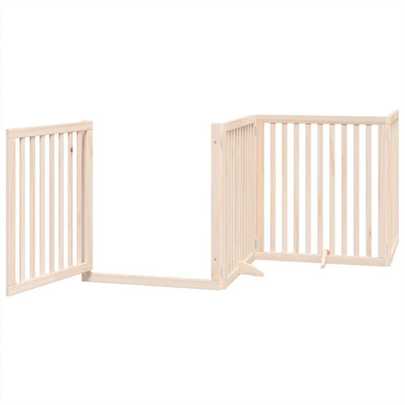 Mignonette Solid Wood Dog House Door, Beige, 90cm H x 800cm W x 2cm D