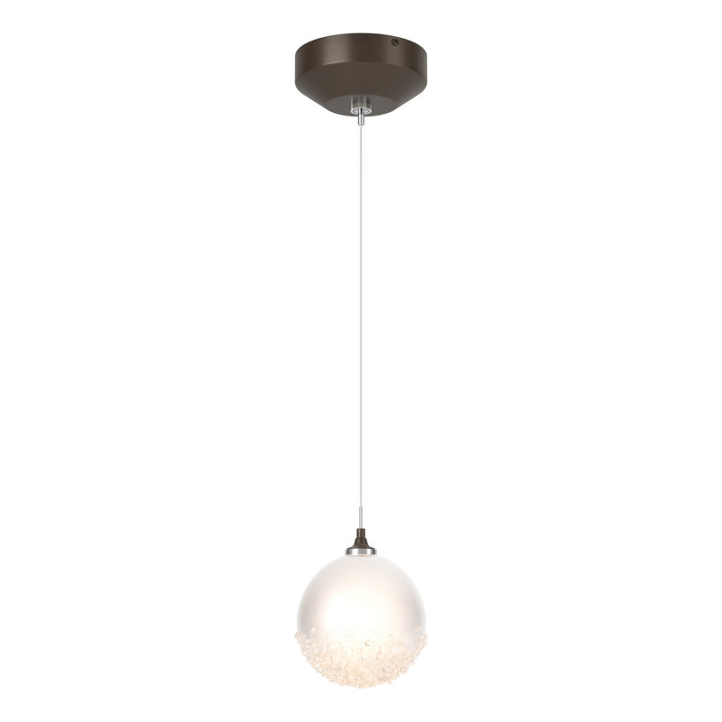 Luminaire suspendu sphère 1 lumière Fritz, Bronze