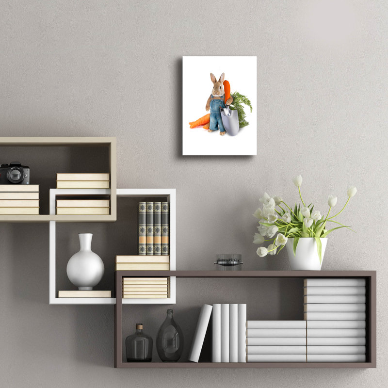  «Peter Rabbit» par John Hovenstine, art mural en verre acrylique, 12 po x 16 po