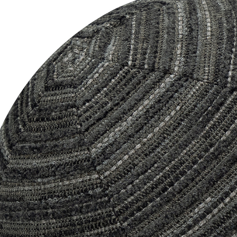 Luxe Stripe Orb Woven Accent Pillow Cover & Insert, Black