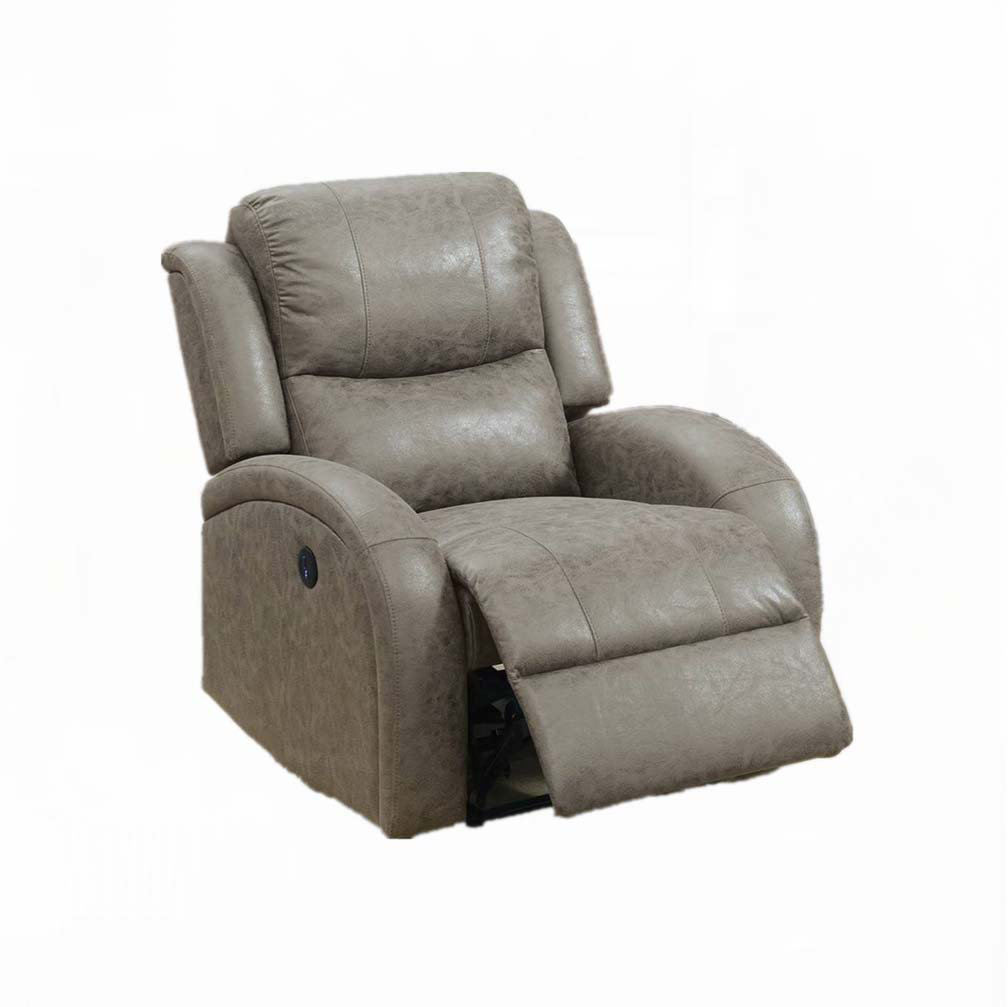 Latitude Run® Like Leather Fabric Power Recliner Chair | Wayfair